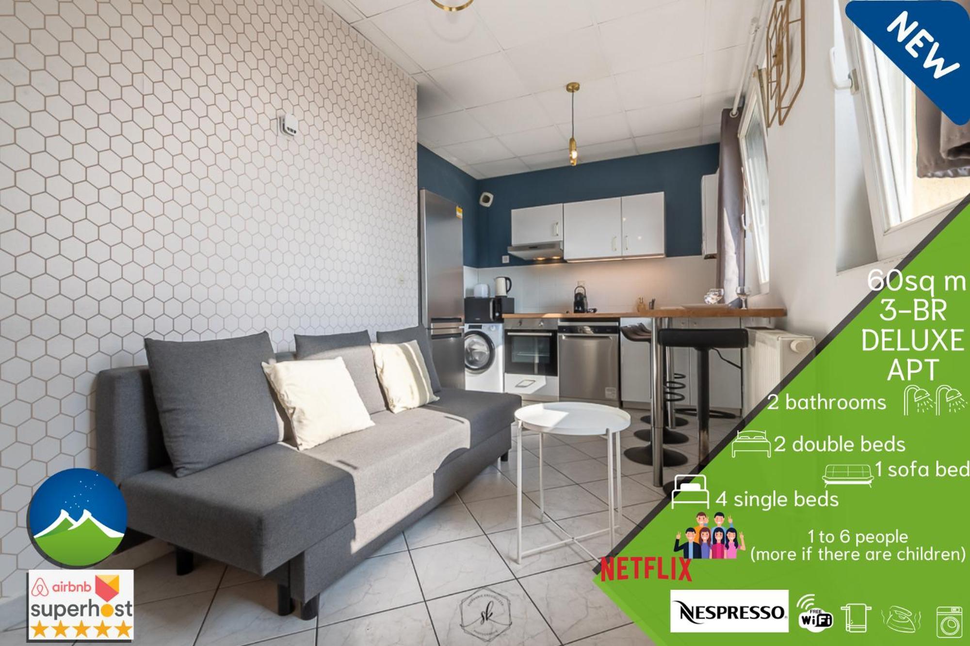 3 Appts - 3 A 7 Lits - Parfait 6 A 10 Pers - Max 26 Pers - 1 Immeuble - Convivialite, Rentabilite ------ English - 3 Apts - 3 To 7 Beds - Ideal For 6 To 10 Guests - Up To 26 - Same Building - Friendly, Flexible Hettange-Grande Exterior foto